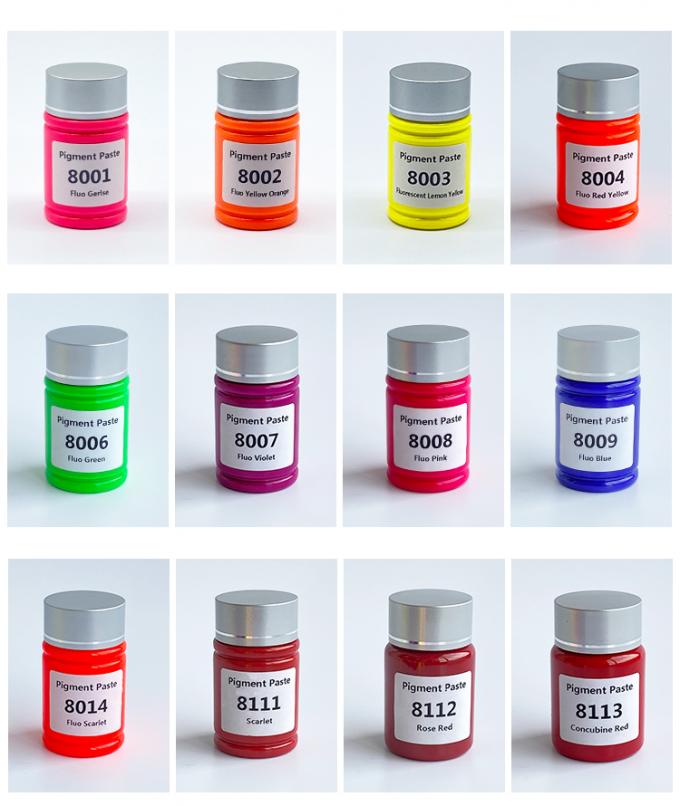 Water-based Fluorescent Color Paste Series Fluorescent Lemon Yellow Fluorescent Green 8