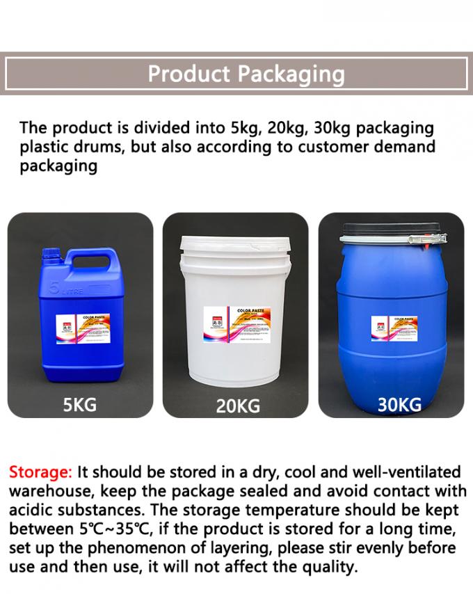 Factory Supply Water Based Fluorescent Scariet Tinting Color Pigment Paste for Coating Silk Screen Printing 18