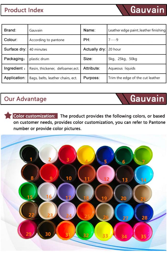 Factory Direct Sales Water Based Leather Bags Black Anti-cracking Quick-drying Acrylic Edge Paint 2