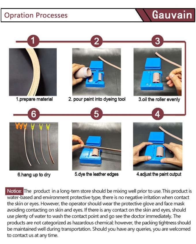 Factory Direct Sales Water Based Leather Bags Black Anti-cracking Quick-drying Acrylic Edge Paint 12